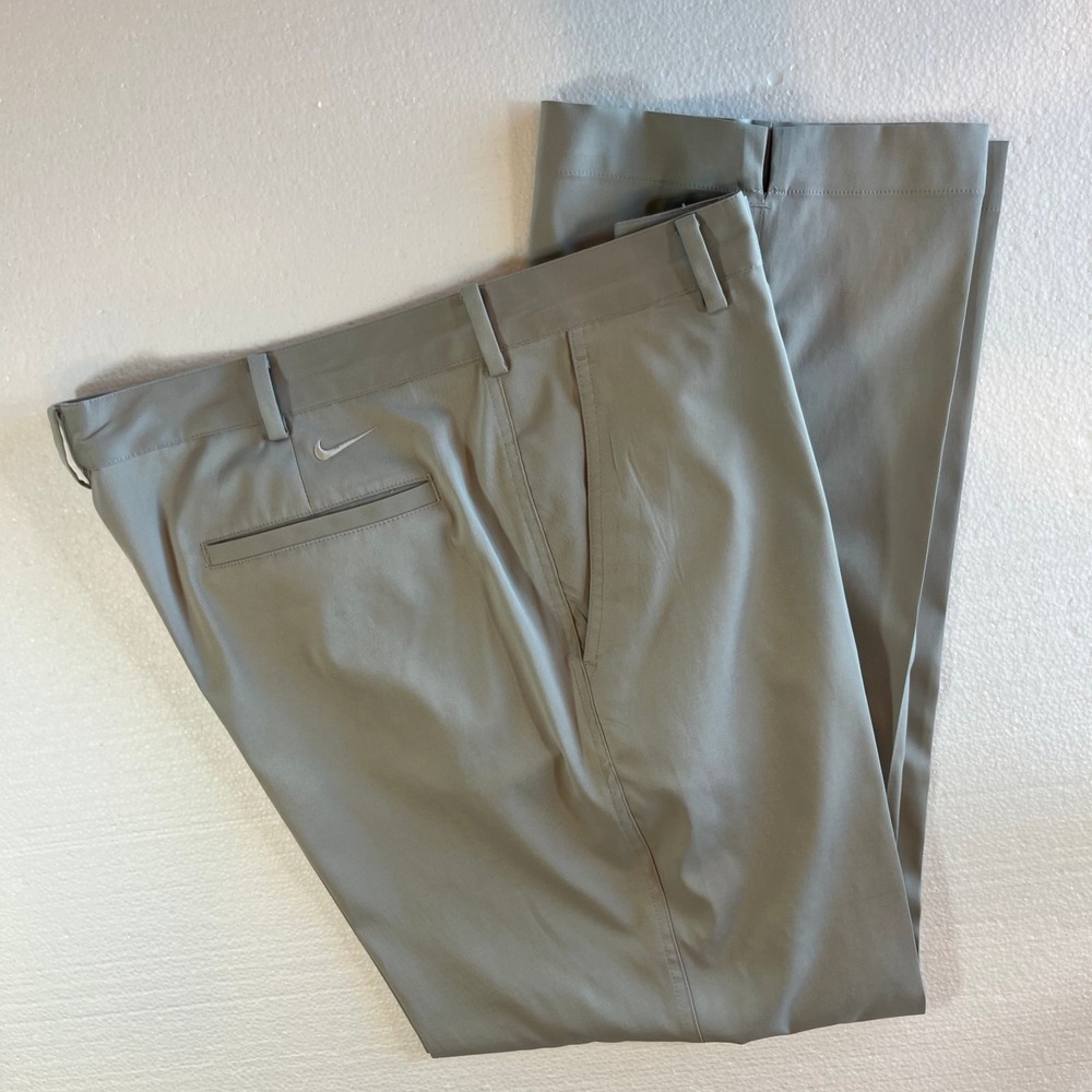 Nikegolf Nike‎ 36x29 READ Mens Gray Performance Stretch Athletic Golf Pants